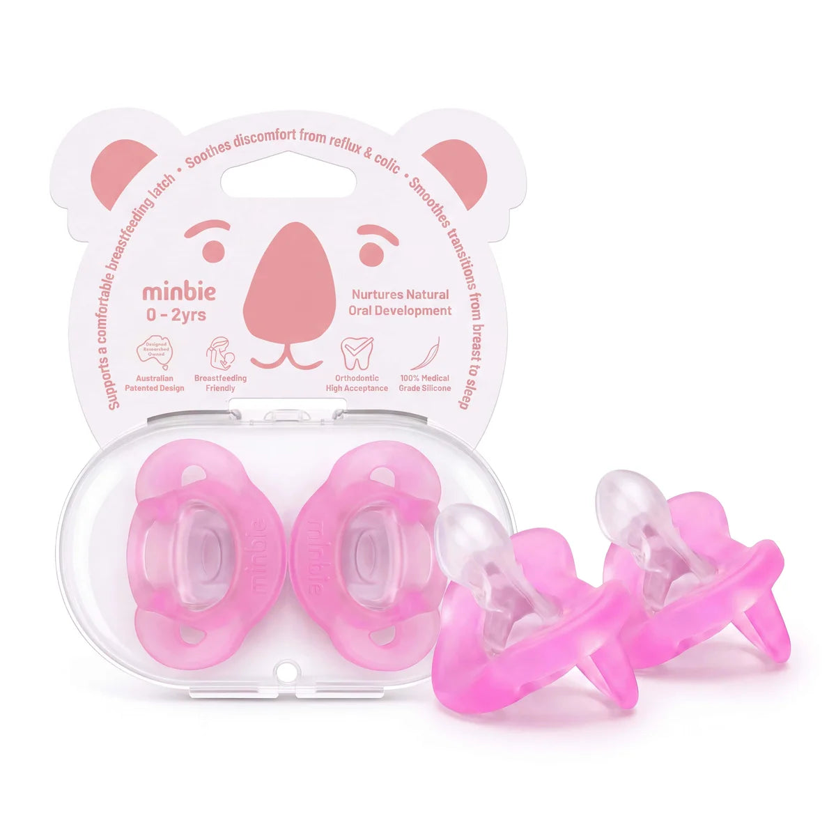 Pink Pacifier - 2 Pack