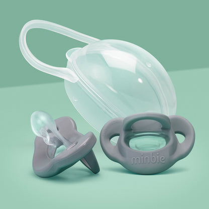 Grey Pacifier - 2 Pack